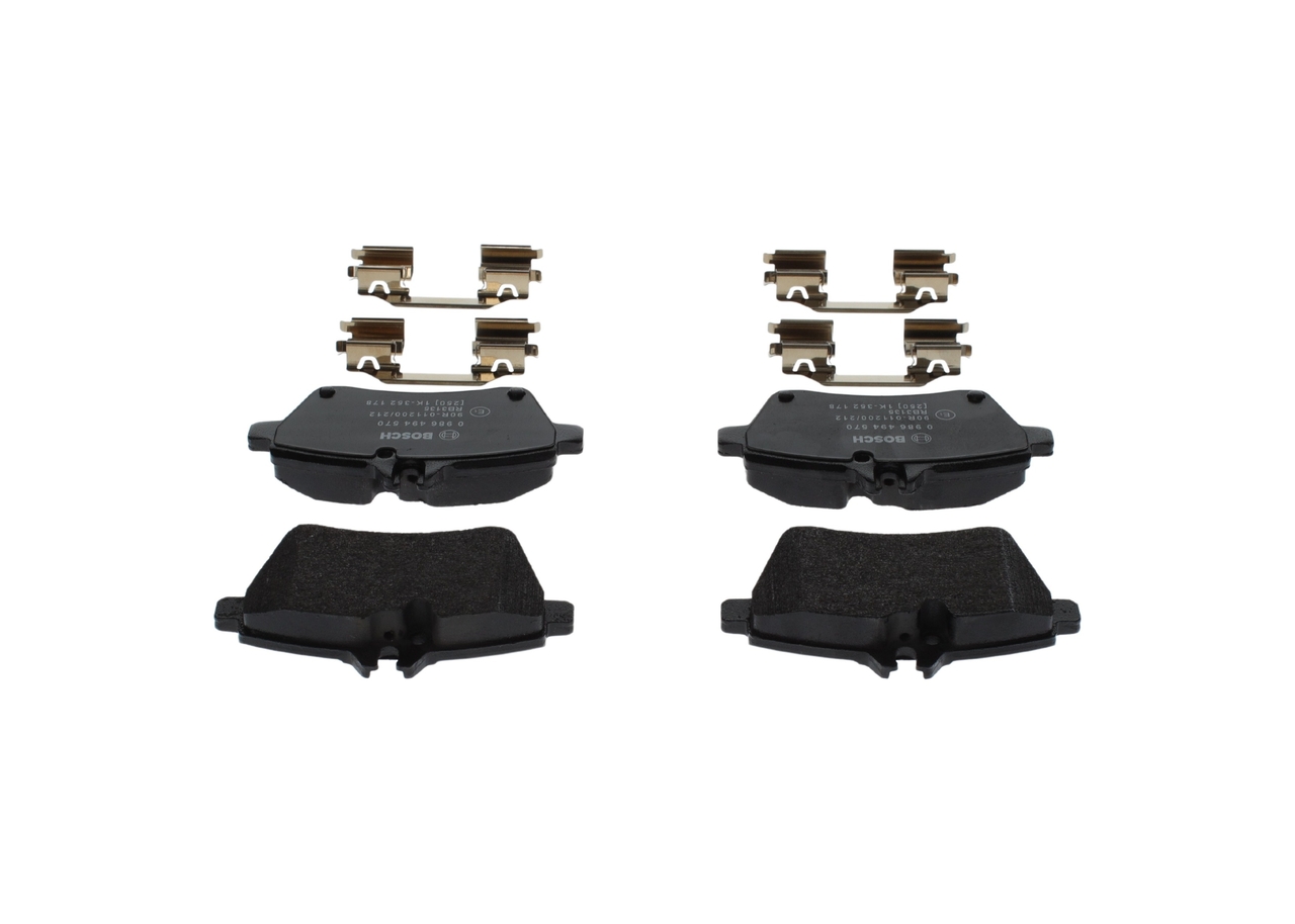 Brake Pad Set, disc brake - 0 986 494 570 BOSCH