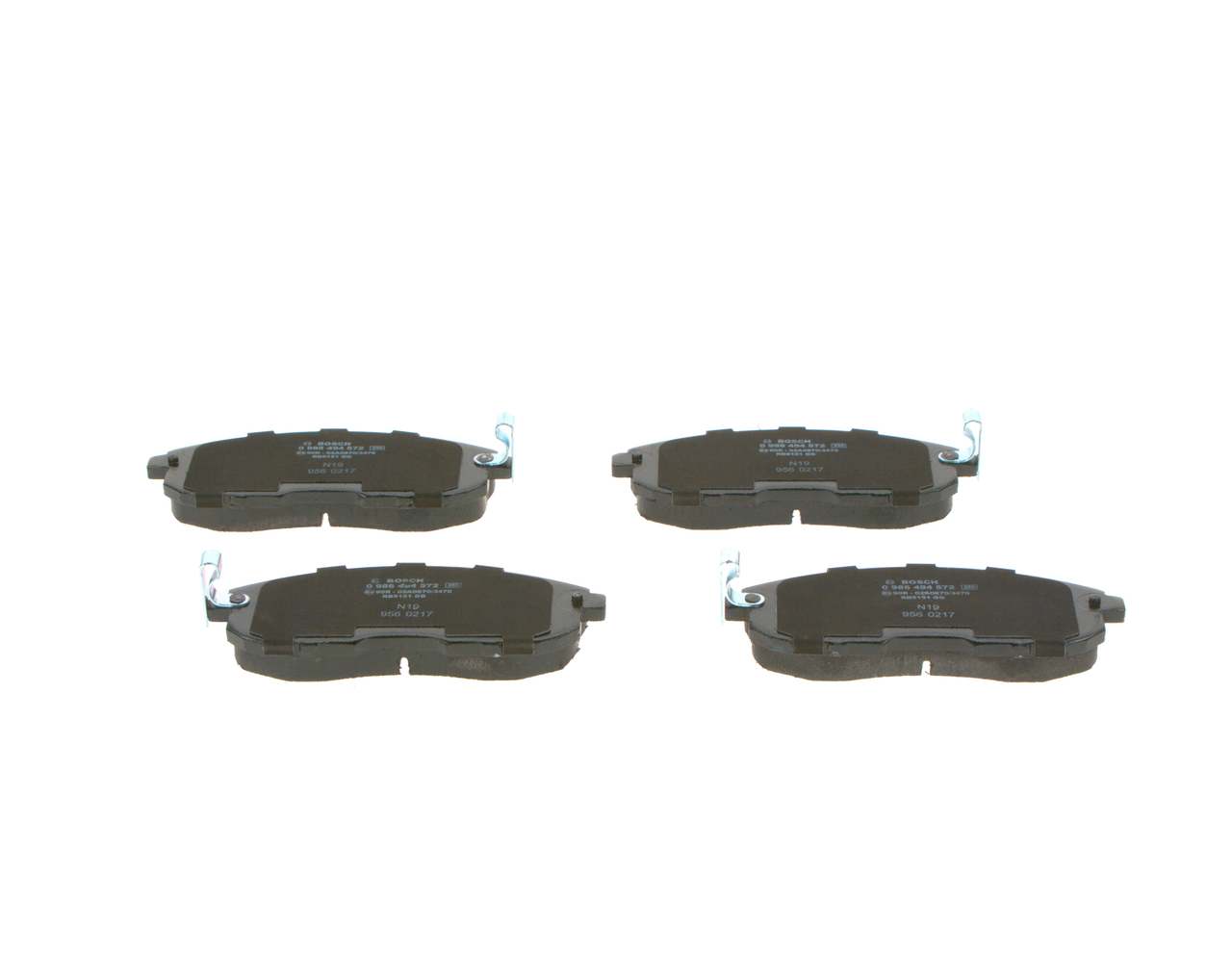 Brake Pad Set, disc brake - 0 986 494 572 BOSCH