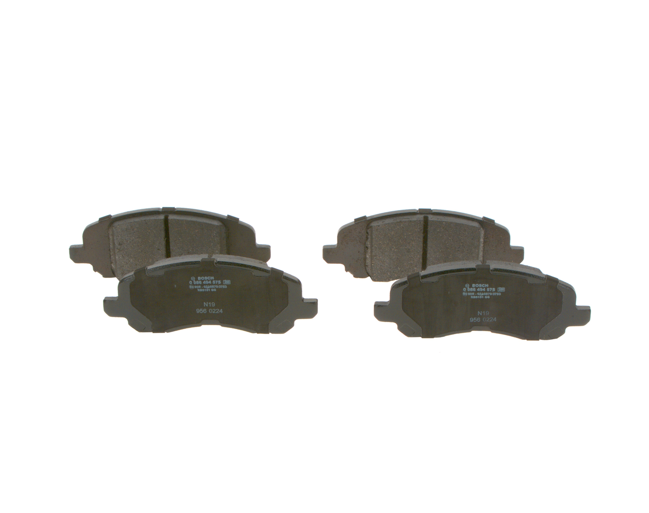 Brake Pad Set, disc brake - 0 986 494 575 BOSCH