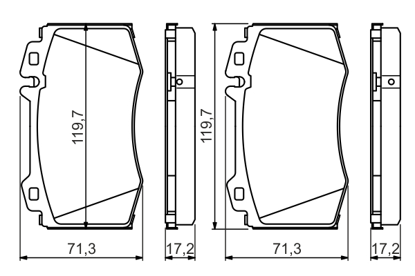 Brake Pad Set, disc brake - 0 986 494 576 BOSCH