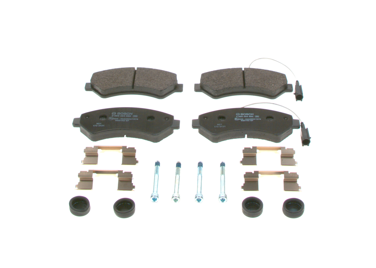 Kit pastiglie freno, Freno a disco - 0 986 494 580 BOSCH