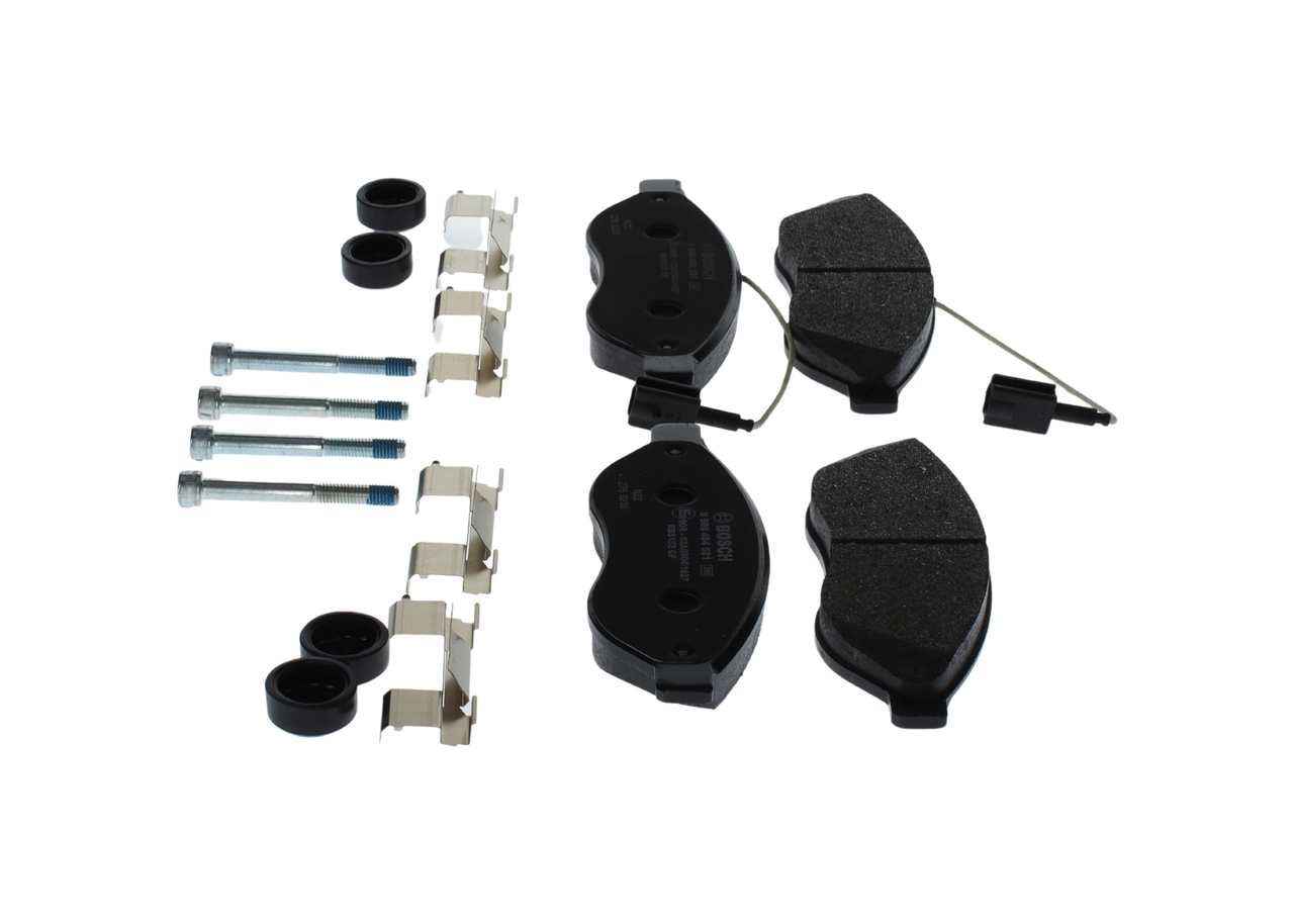 Комплект тормозных колодок, дисковый тормоз - 0 986 494 581 BOSCH