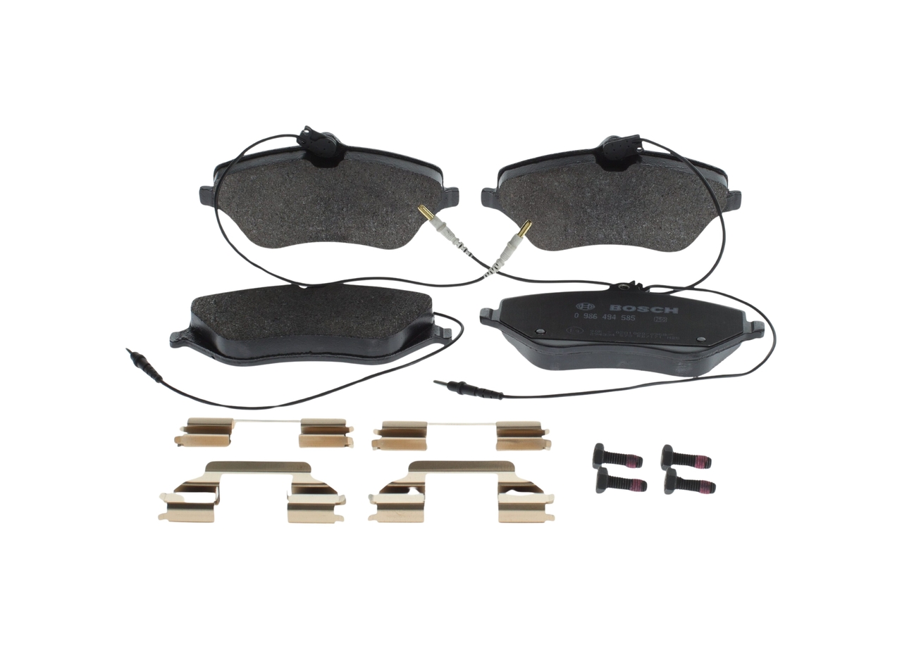 Brake Pad Set, disc brake - 0 986 494 585 BOSCH