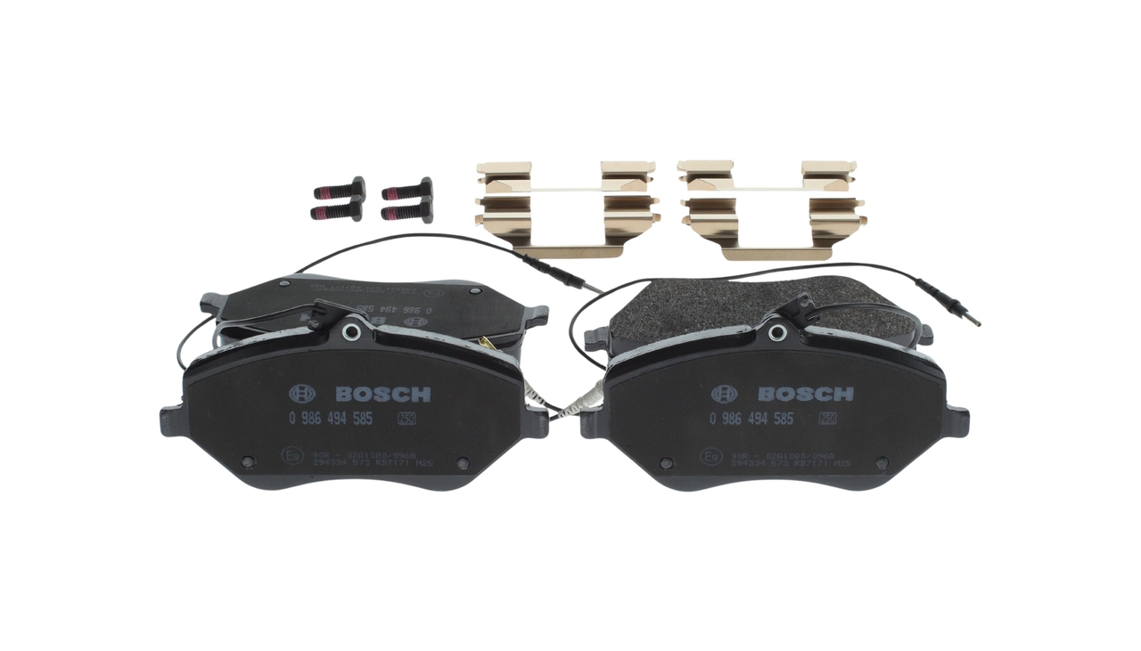 Brake Pad Set, disc brake - 0 986 494 585 BOSCH