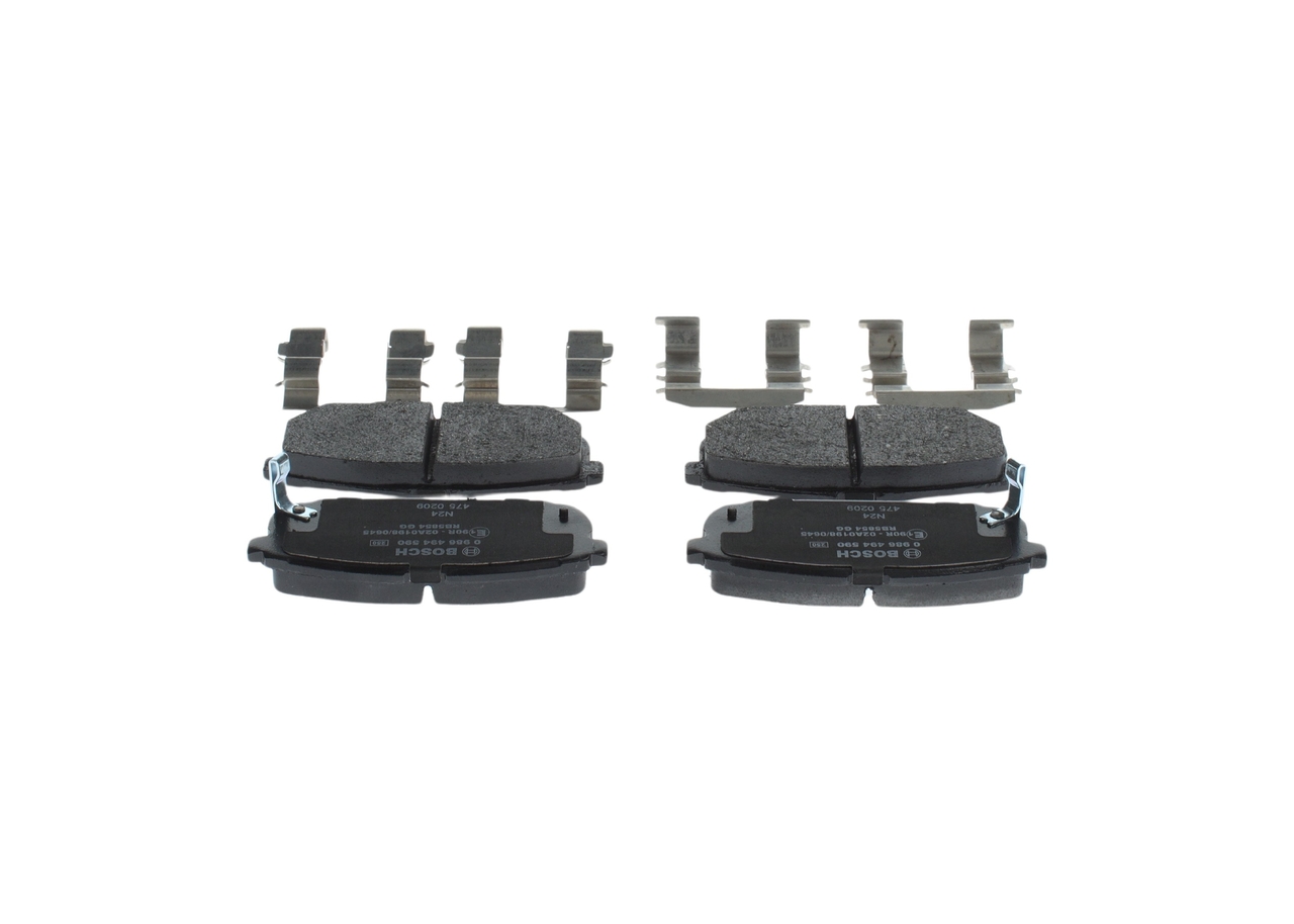 Kit pastiglie freno, Freno a disco - 0 986 494 590 BOSCH