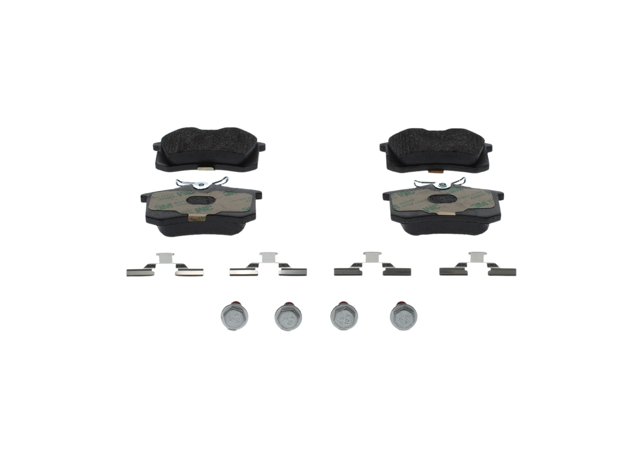Комплект тормозных колодок, дисковый тормоз - 0 986 494 596 BOSCH