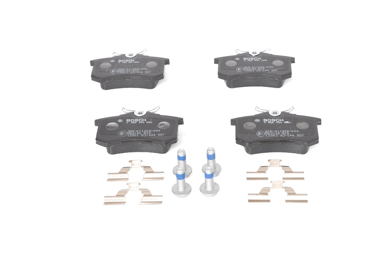 Brake Pad Set, disc brake - 0 986 494 596 BOSCH