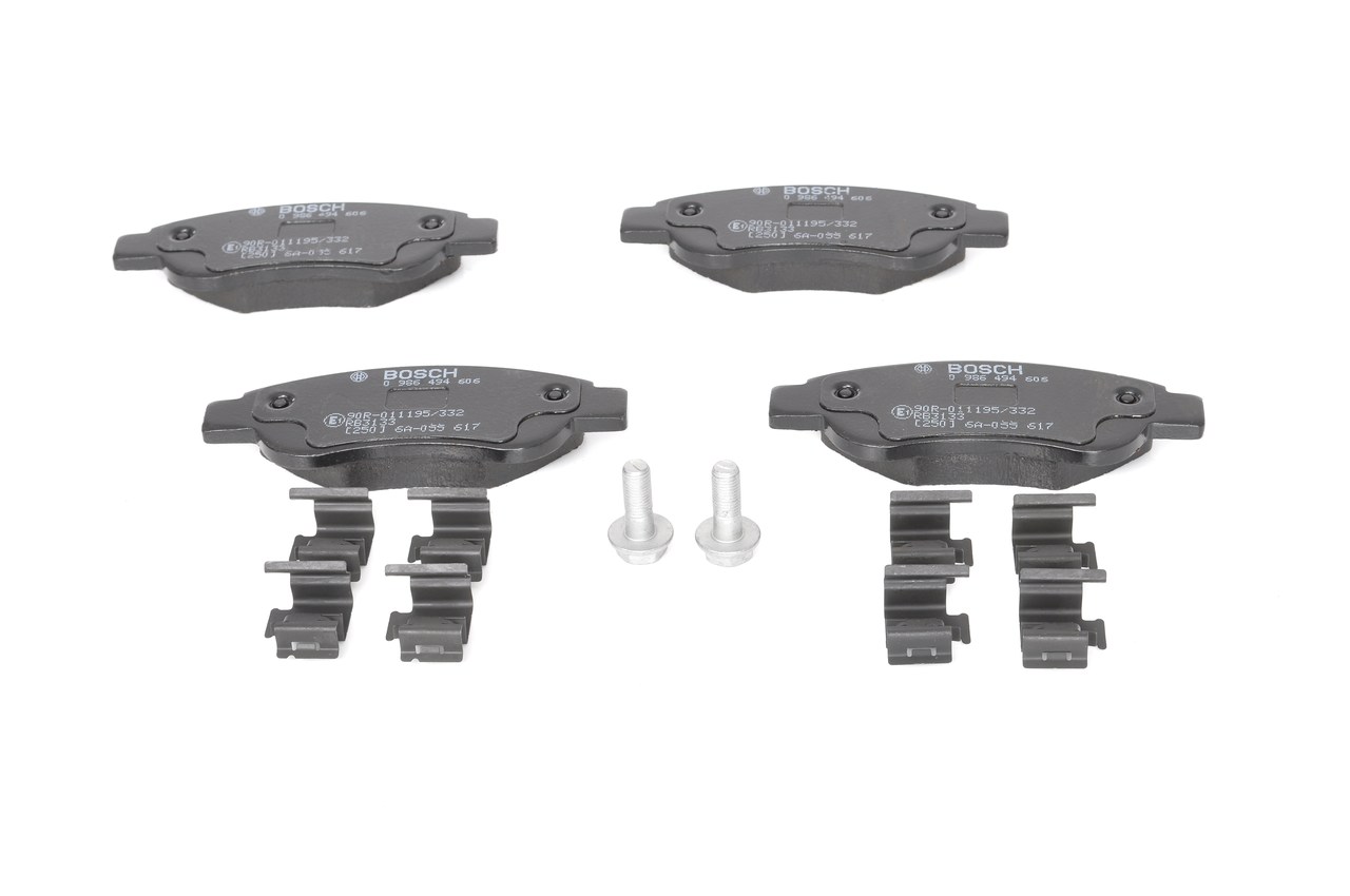 Brake Pad Set, disc brake - 0 986 494 606 BOSCH
