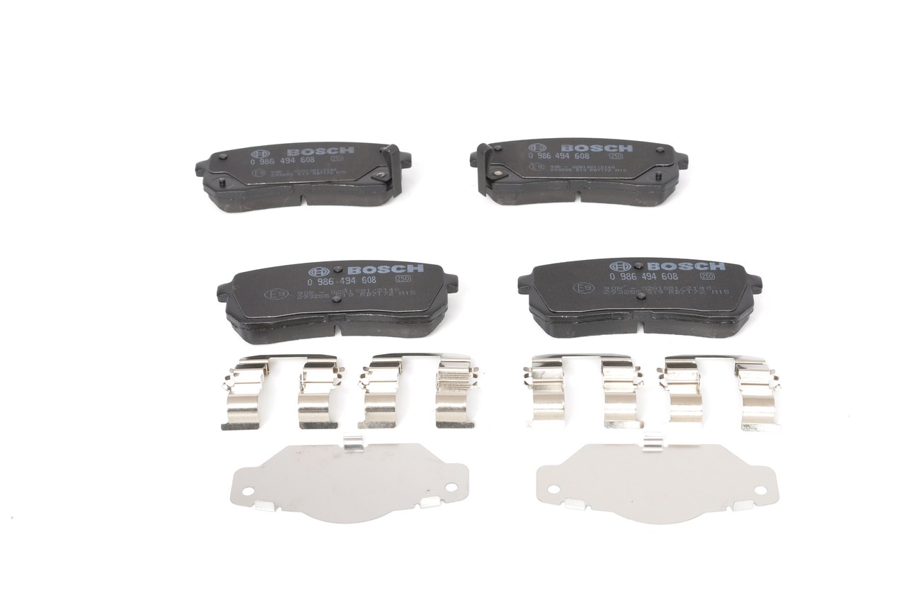 Brake Pad Set, disc brake - 0 986 494 608 BOSCH