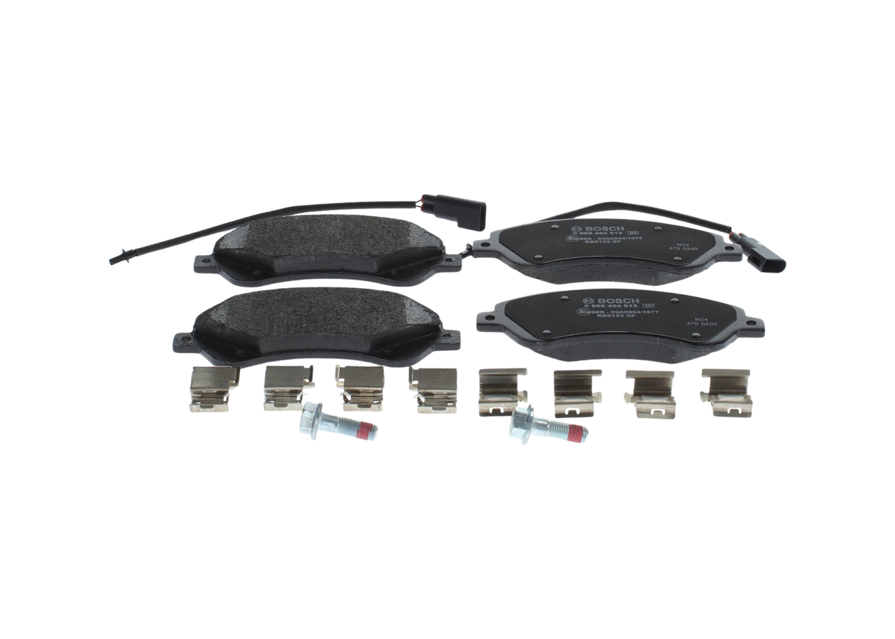 Kit pastiglie freno, Freno a disco - 0 986 494 613 BOSCH