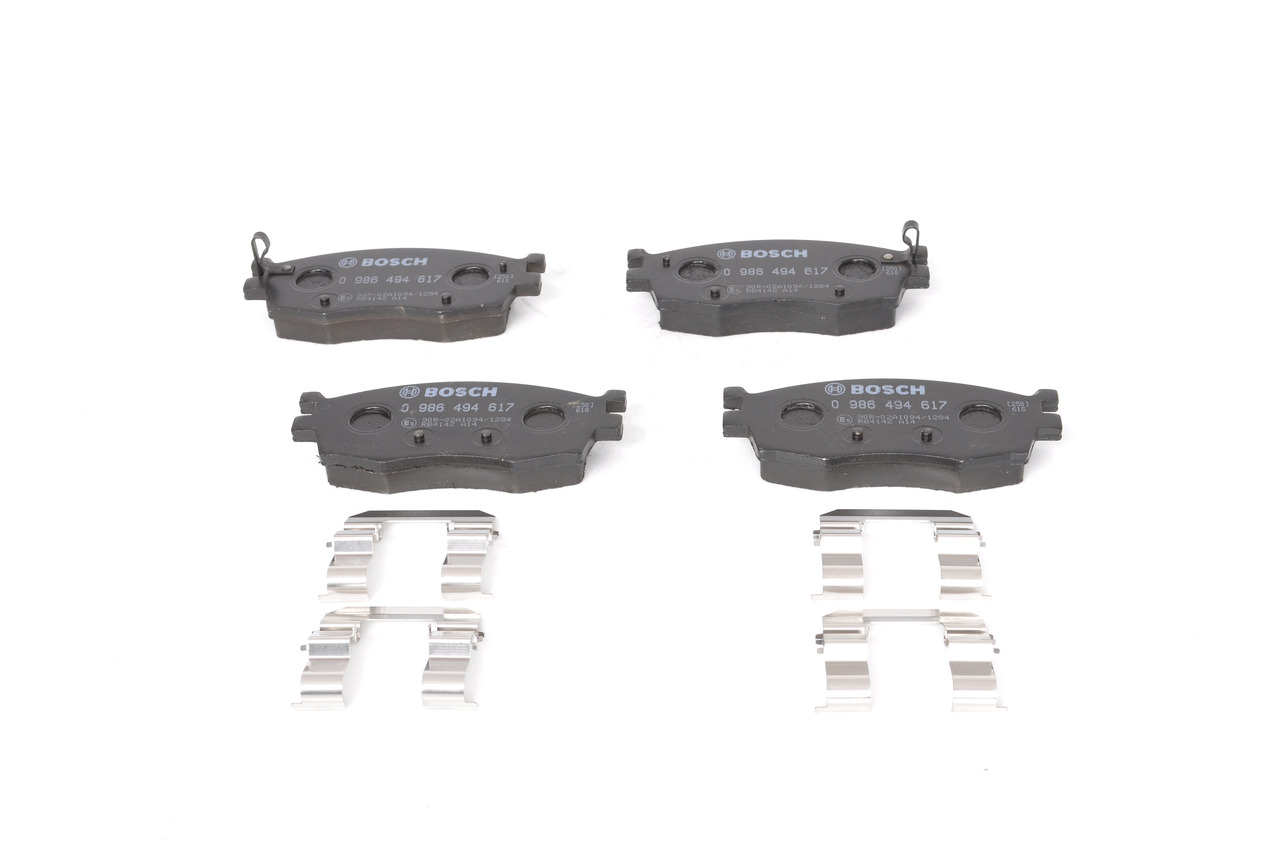 Brake Pad Set, disc brake - 0 986 494 617 BOSCH