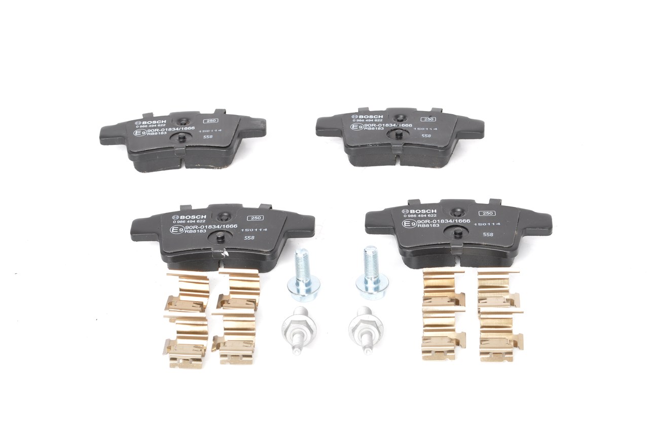 Brake Pad Set, disc brake - 0 986 494 622 BOSCH
