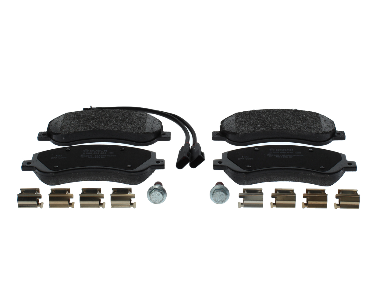 Brake Pad Set, disc brake - 0 986 494 624 BOSCH