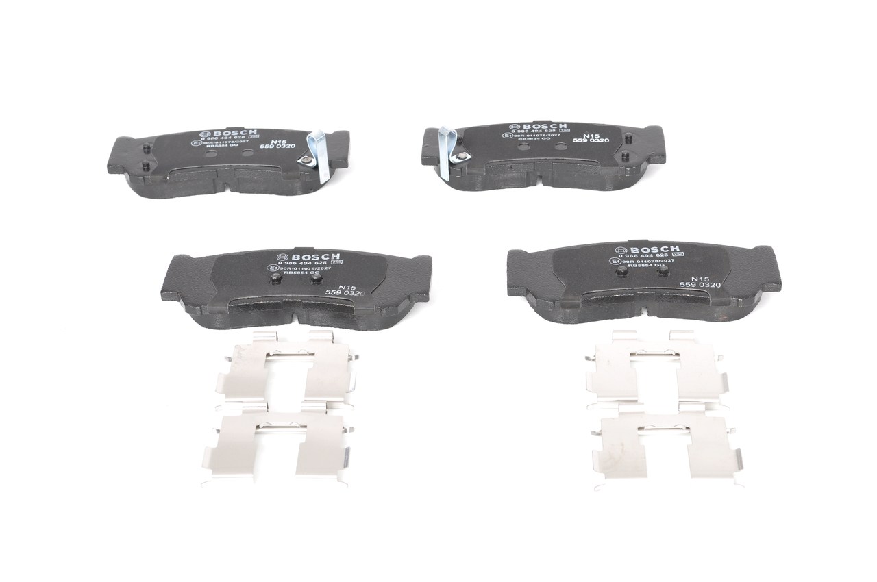 Brake Pad Set, disc brake - 0 986 494 628 BOSCH
