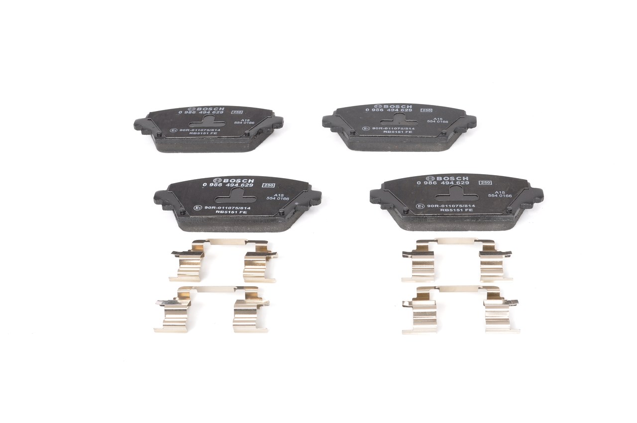 Brake Pad Set, disc brake - 0 986 494 629 BOSCH