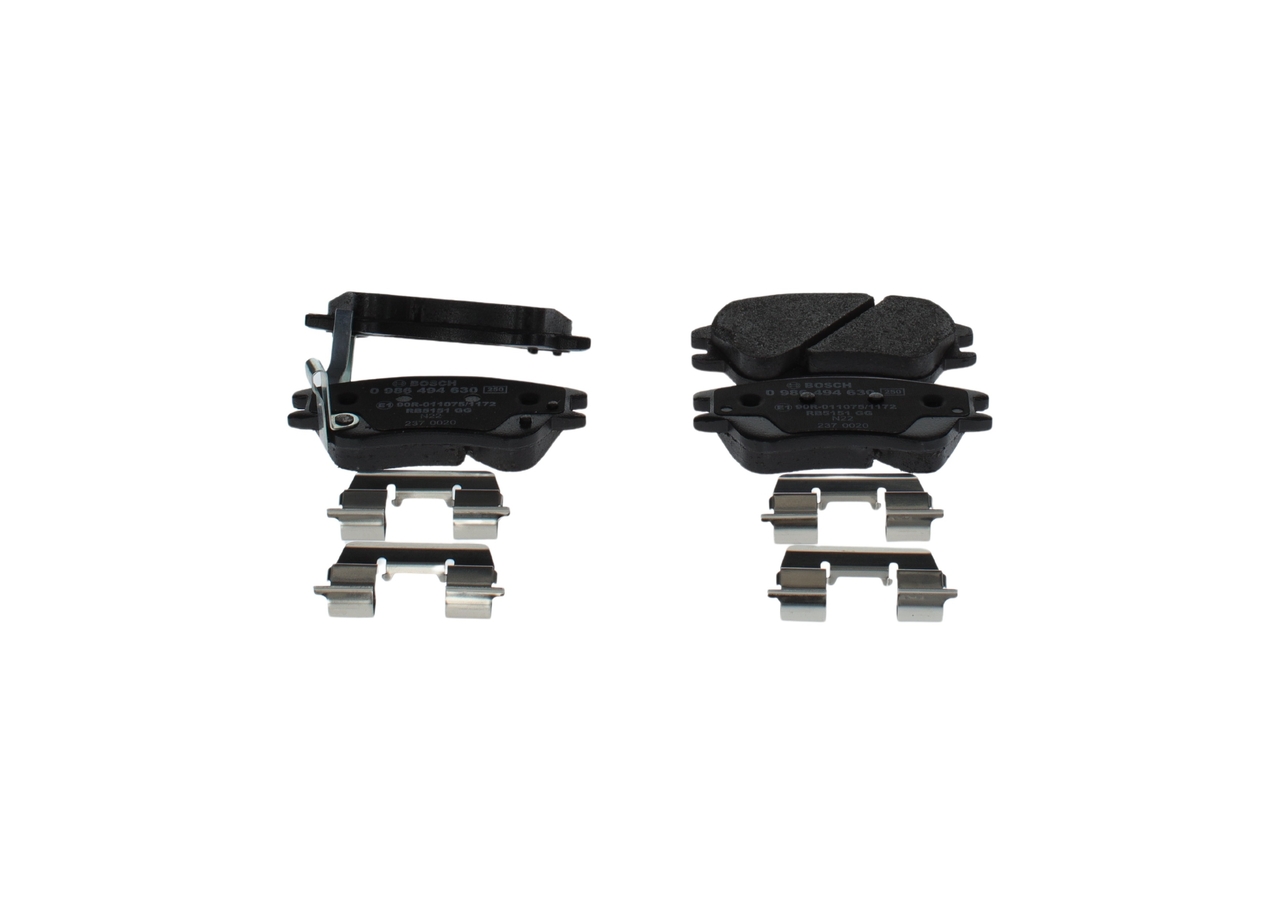 Kit pastiglie freno, Freno a disco - 0 986 494 630 BOSCH