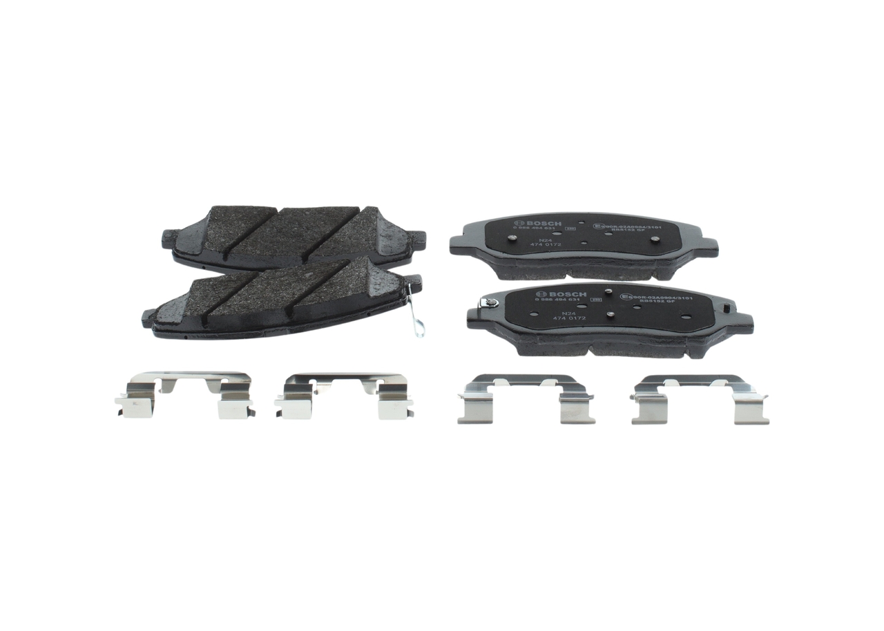 Brake Pad Set, disc brake - 0 986 494 631 BOSCH