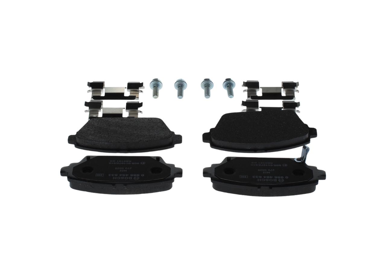 Brake Pad Set, disc brake - 0 986 494 633 BOSCH