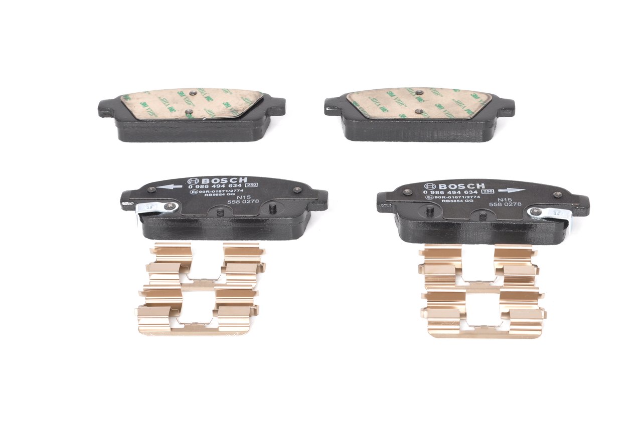 Brake Pad Set, disc brake - 0 986 494 634 BOSCH