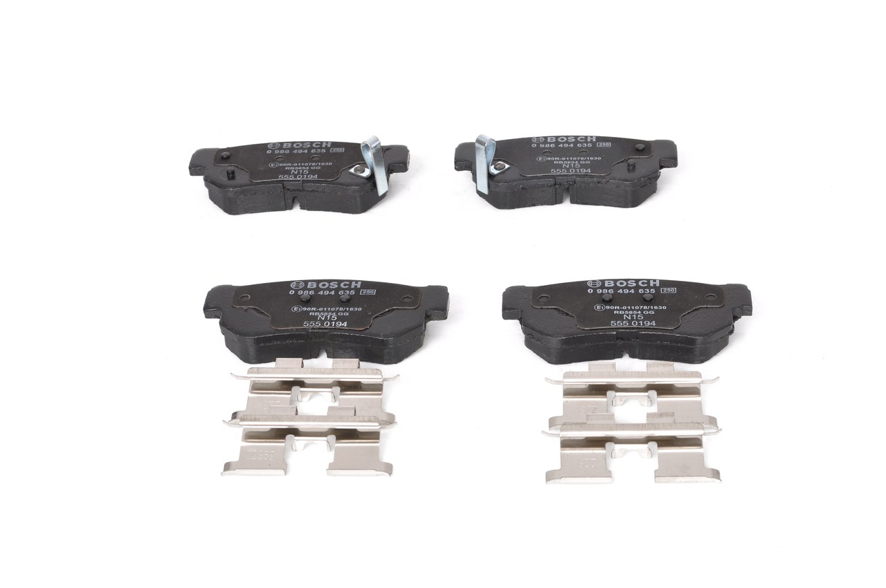 Kit pastiglie freno, Freno a disco - 0 986 494 635 BOSCH