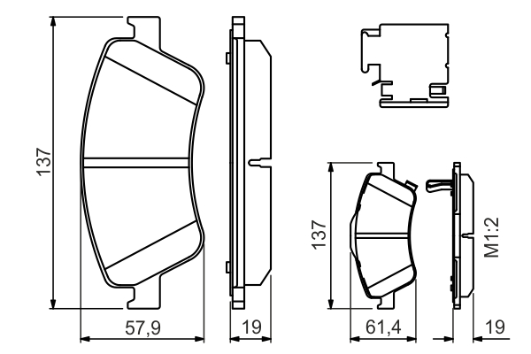 Brake Pad Set, disc brake - 0 986 494 638 BOSCH