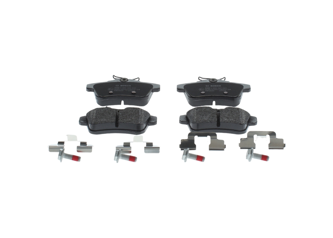 Brake Pad Set, disc brake - 0 986 494 640 BOSCH