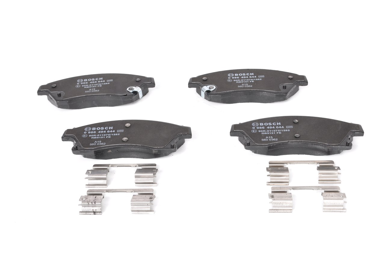 Brake Pad Set, disc brake - 0 986 494 644 BOSCH