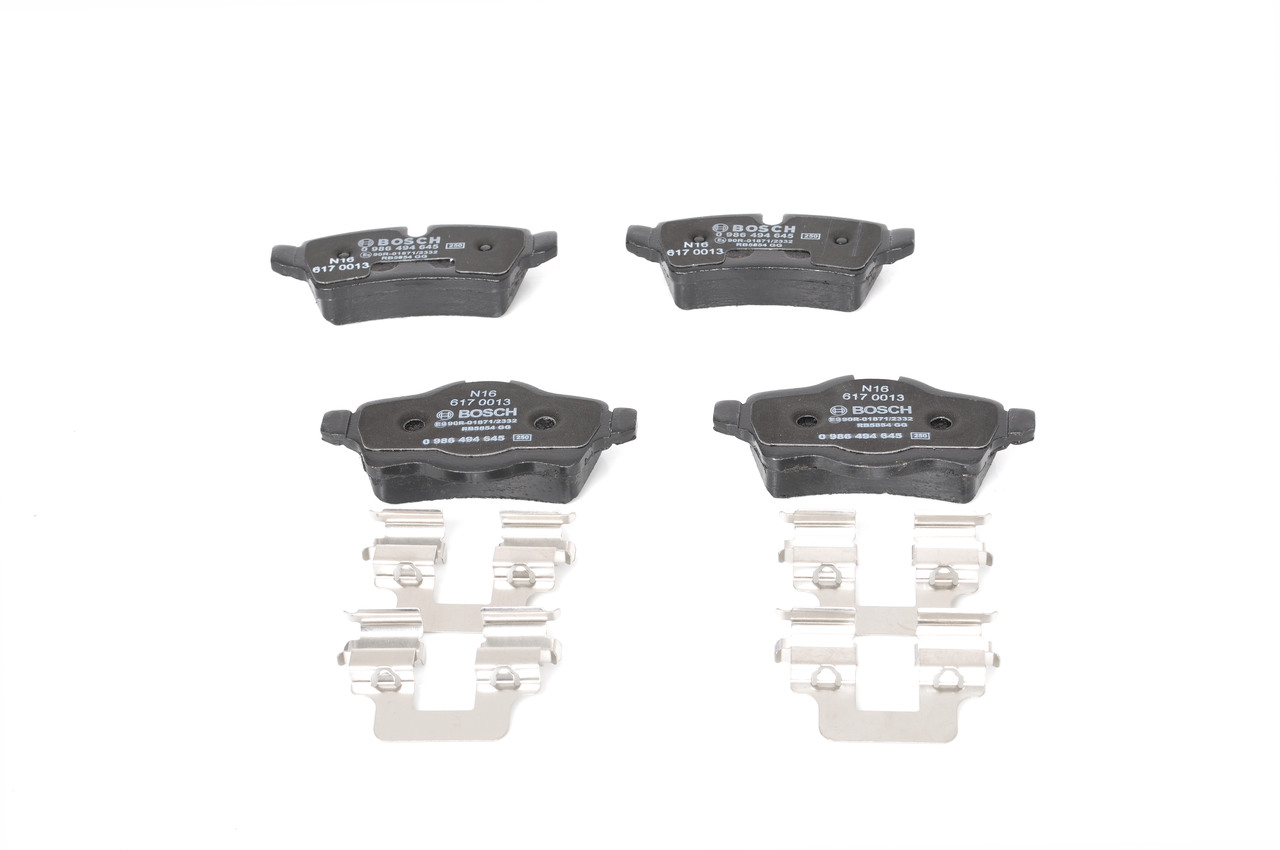 Brake Pad Set, disc brake - 0 986 494 645 BOSCH