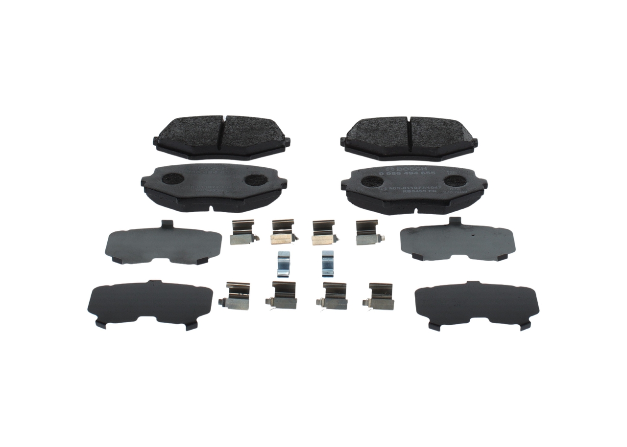 Kit pastiglie freno, Freno a disco - 0 986 494 655 BOSCH
