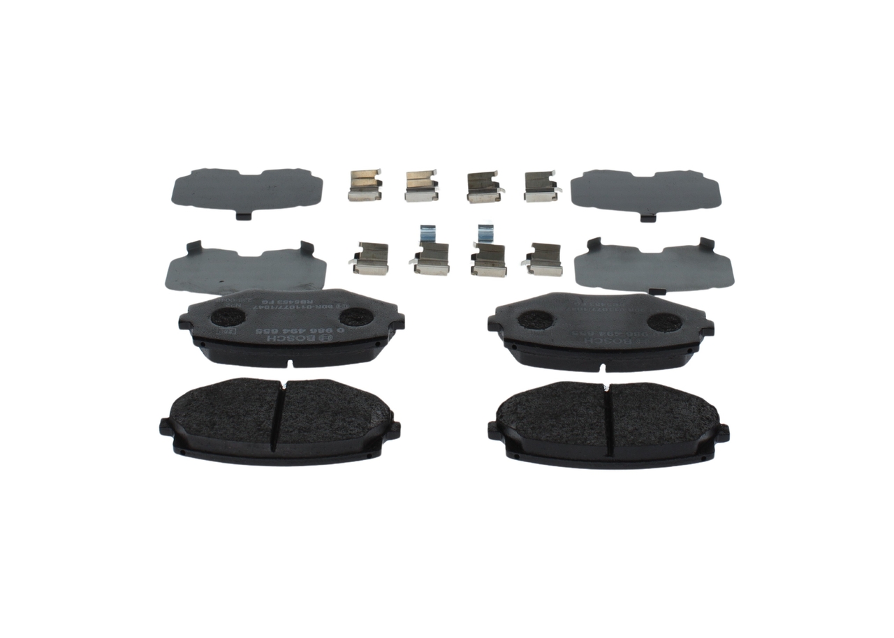 Brake Pad Set, disc brake - 0 986 494 655 BOSCH