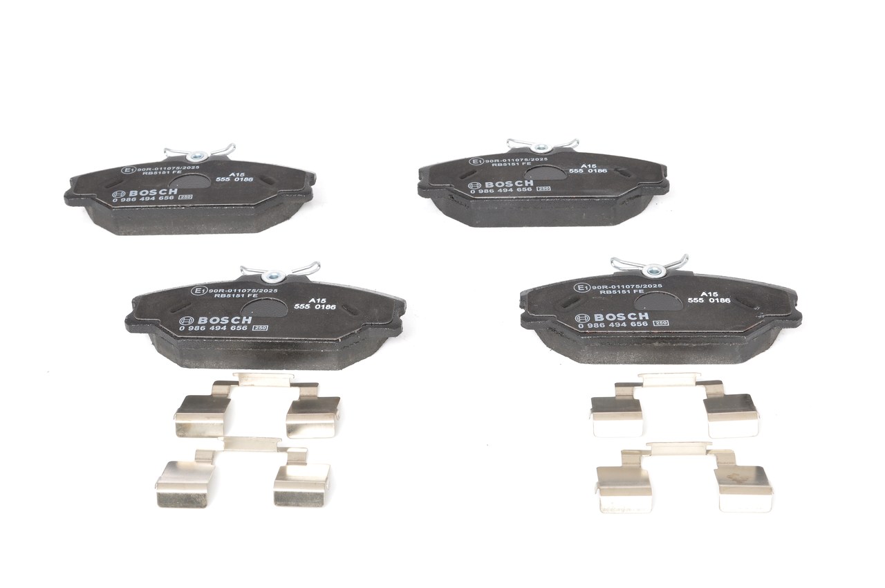 Brake Pad Set, disc brake - 0 986 494 656 BOSCH