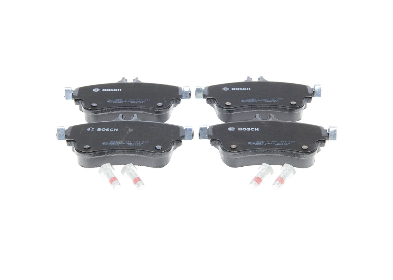 Brake Pad Set, disc brake - 0 986 494 663 BOSCH
