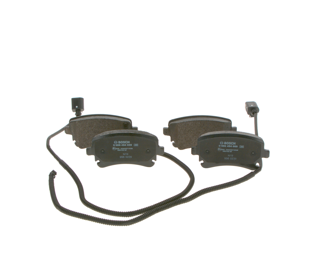 Brake Pad Set, disc brake - 0 986 494 669 BOSCH