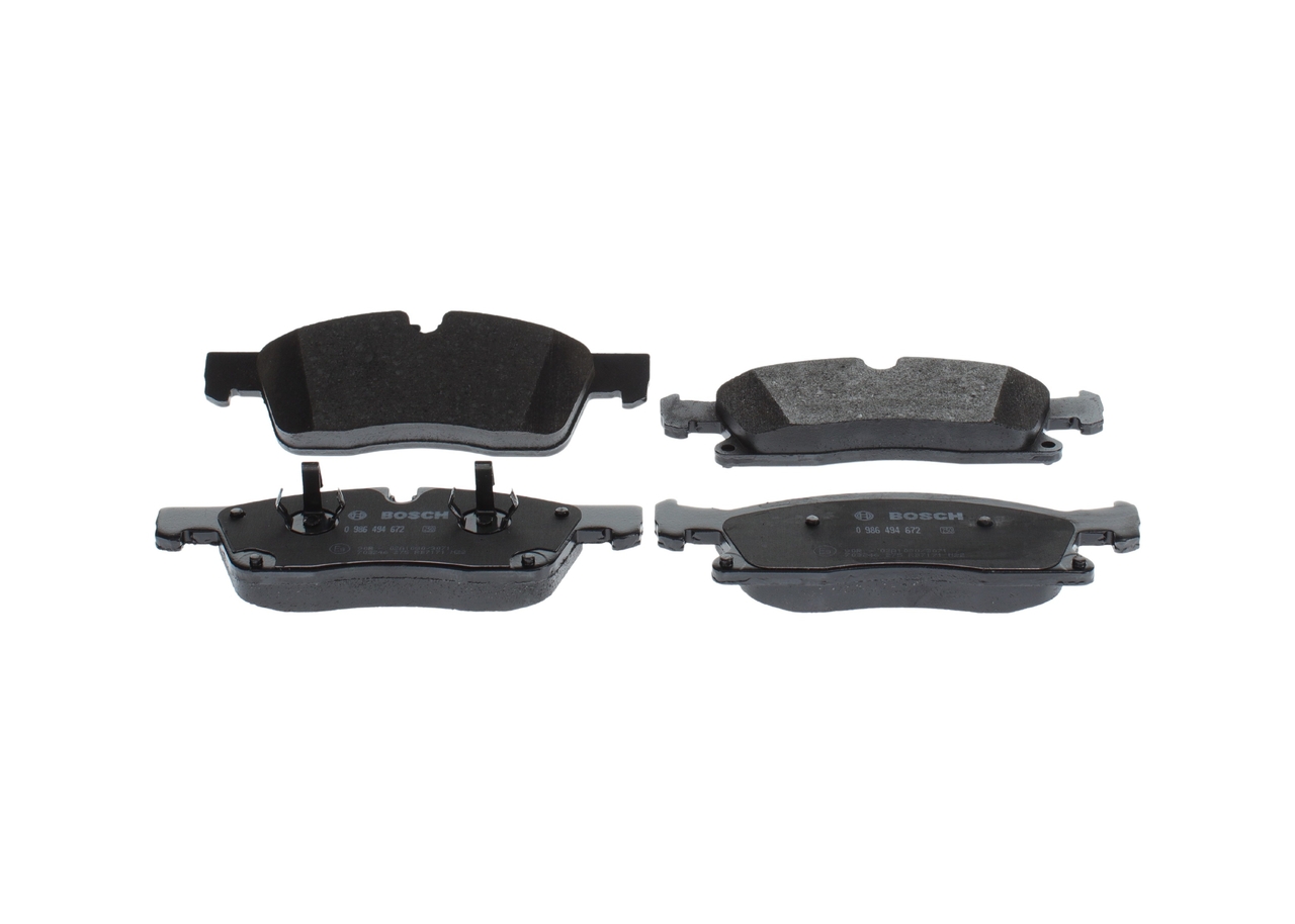 Brake Pad Set, disc brake - 0 986 494 672 BOSCH
