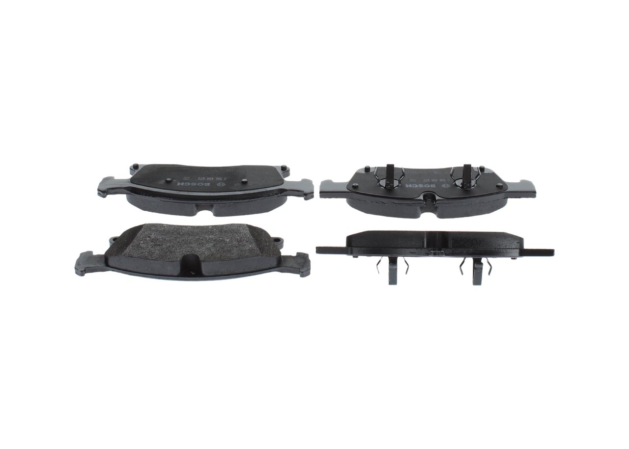 Brake Pad Set, disc brake - 0 986 494 672 BOSCH
