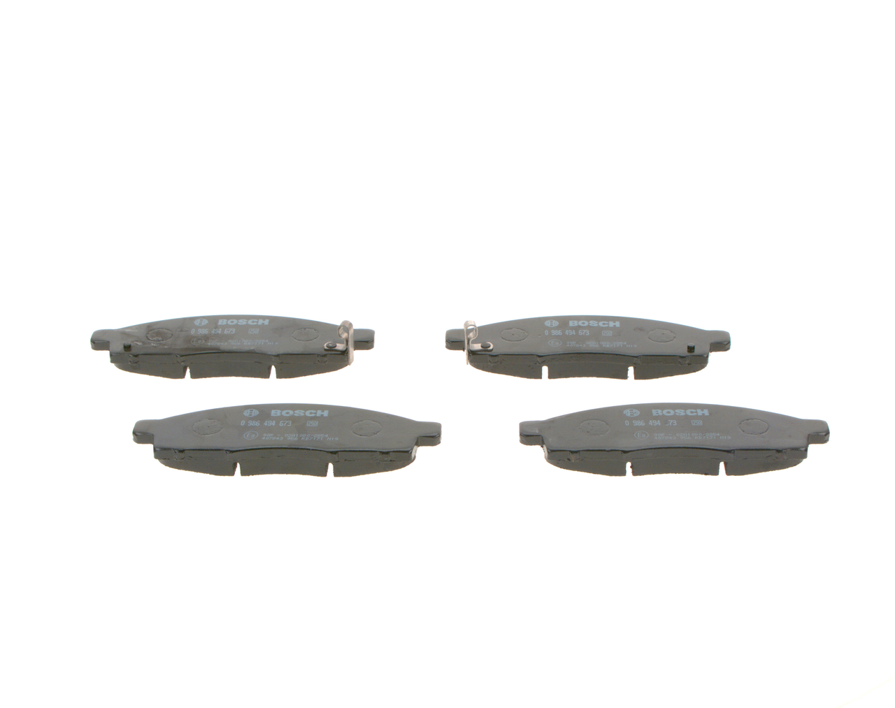 Brake Pad Set, disc brake - 0 986 494 673 BOSCH