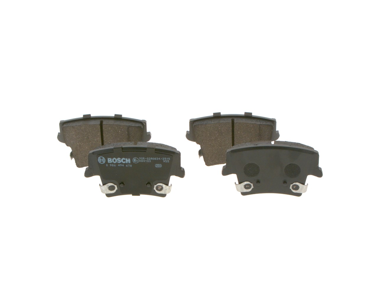 Brake Pad Set, disc brake - 0 986 494 678 BOSCH