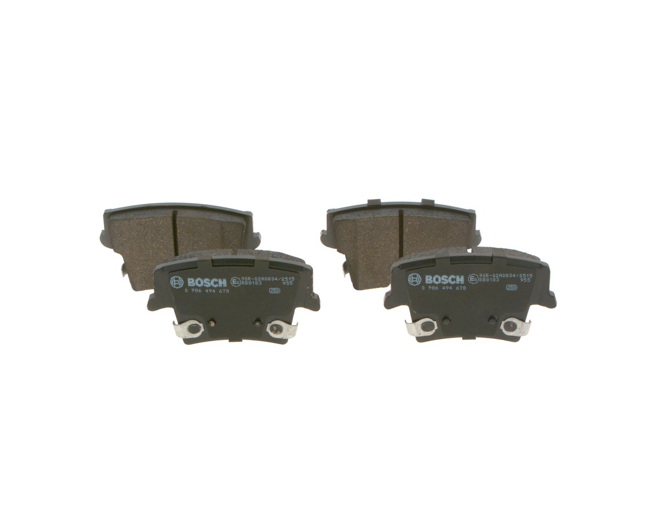 Brake Pad Set, disc brake - 0 986 494 678 BOSCH