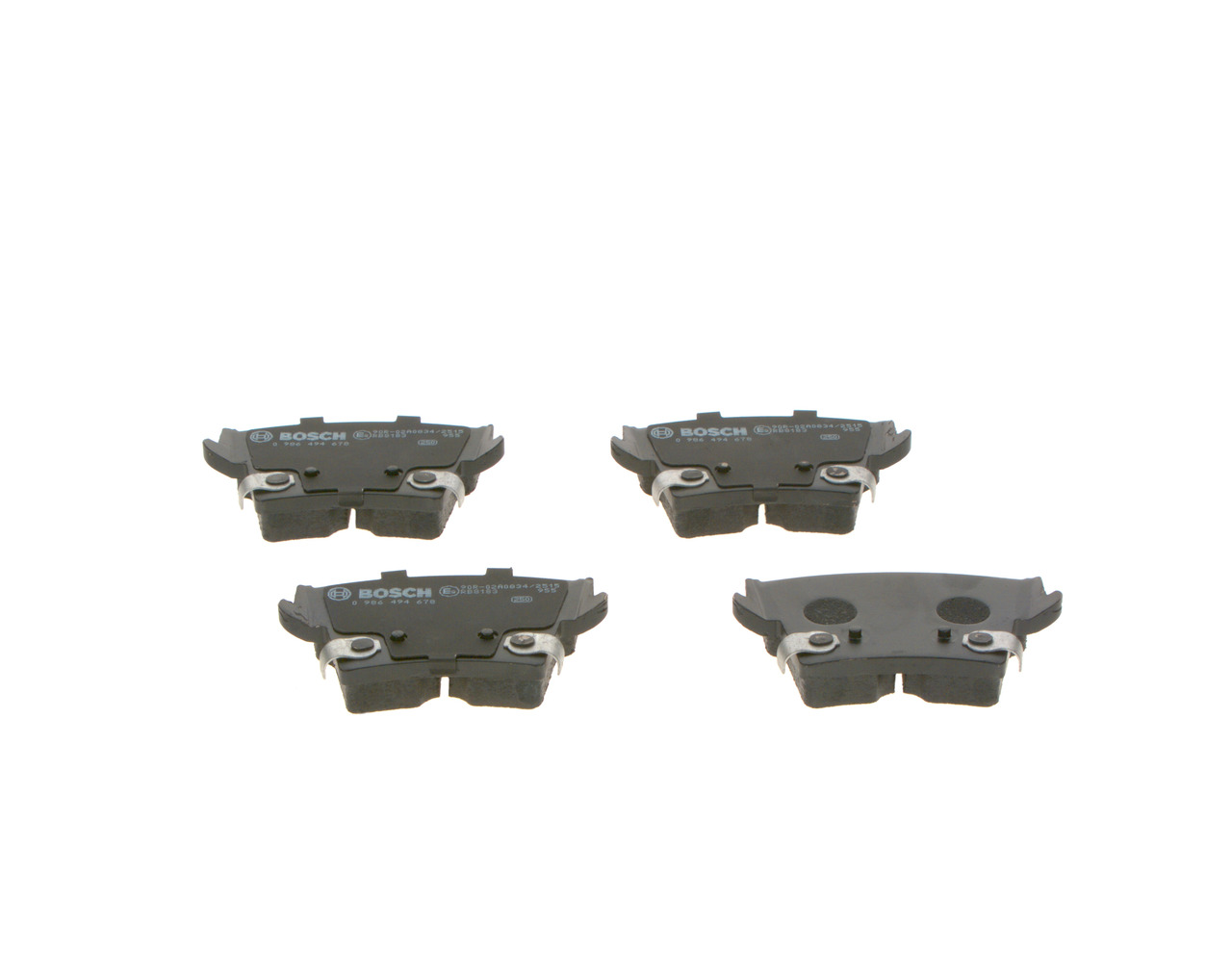 Brake Pad Set, disc brake - 0 986 494 678 BOSCH