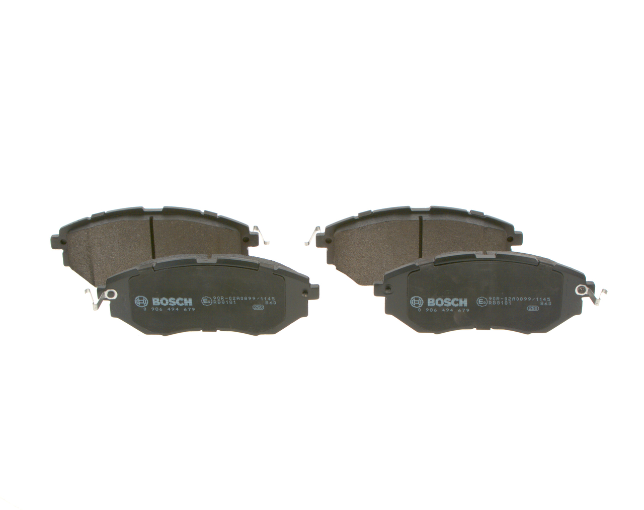 Brake Pad Set, disc brake - 0 986 494 679 BOSCH