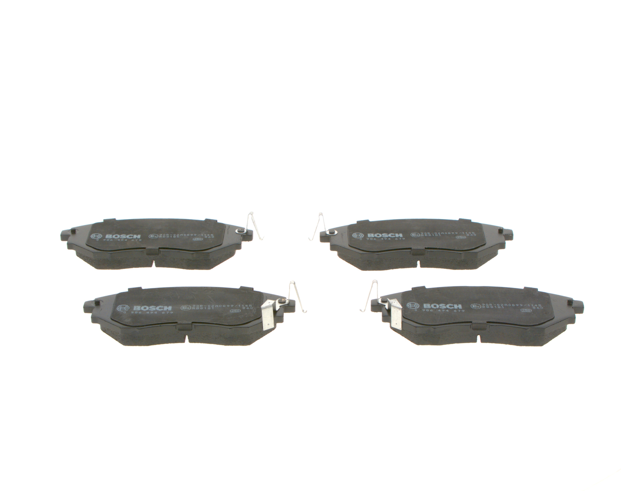Brake Pad Set, disc brake - 0 986 494 679 BOSCH