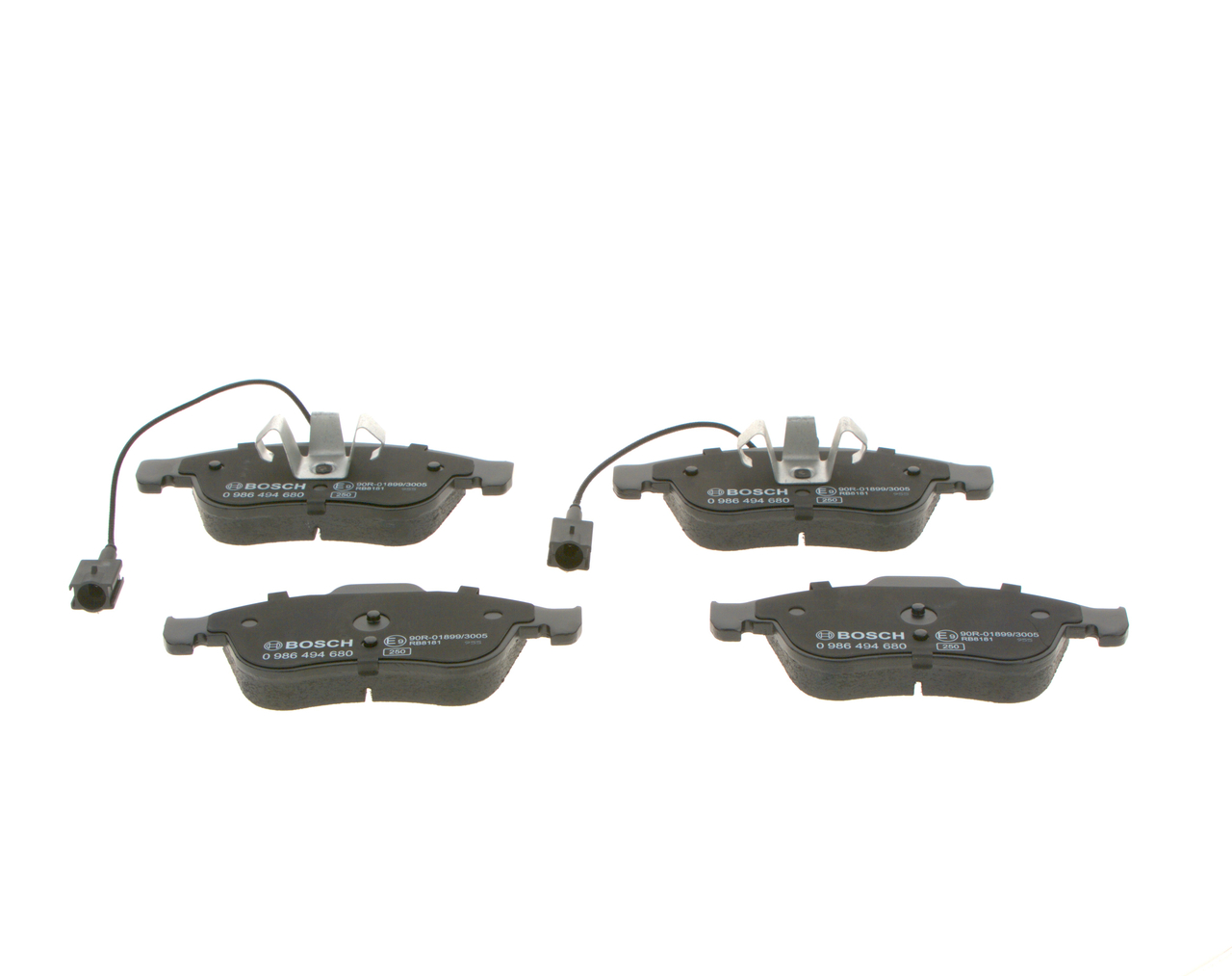 Brake Pad Set, disc brake - 0 986 494 680 BOSCH