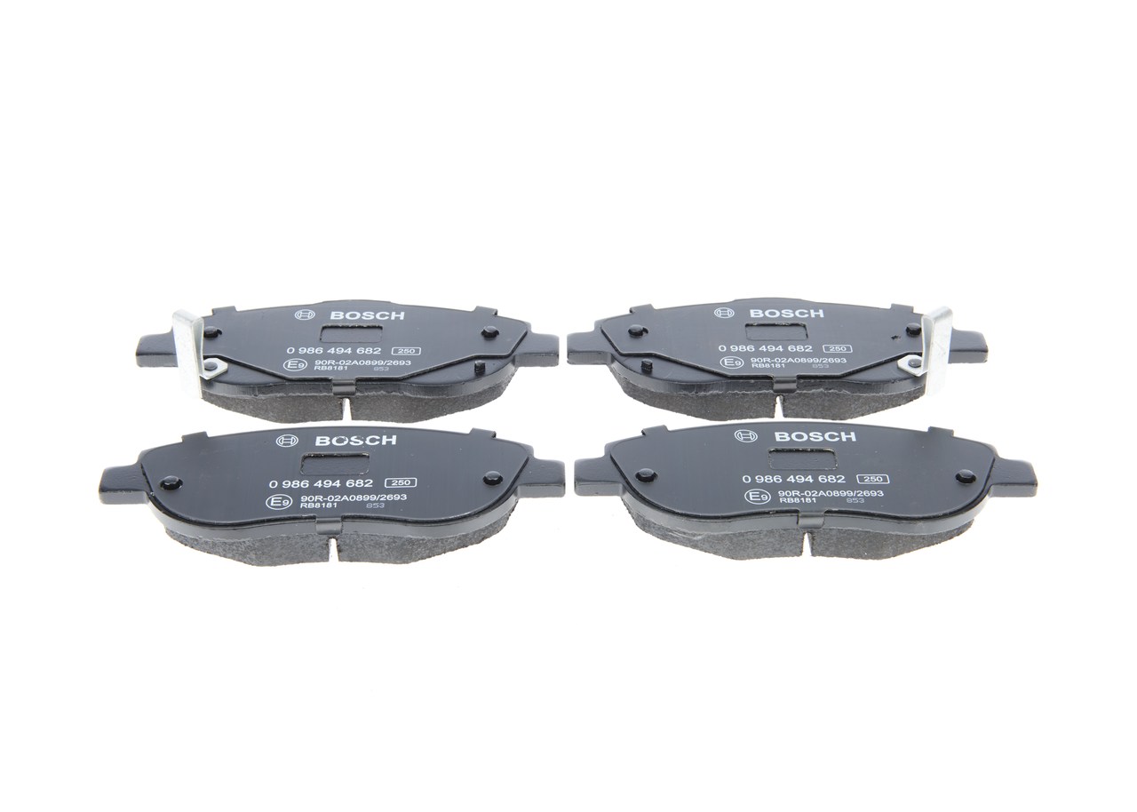Brake Pad Set, disc brake - 0 986 494 682 BOSCH