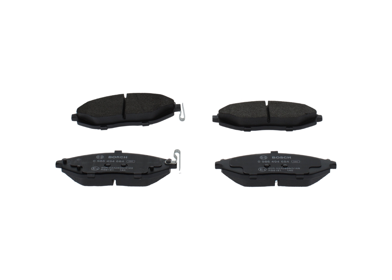 Kit pastiglie freno, Freno a disco - 0 986 494 684 BOSCH