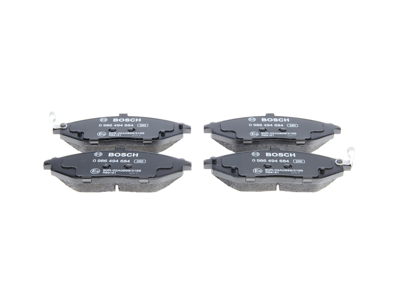 Brake Pad Set, disc brake - 0 986 494 684 BOSCH