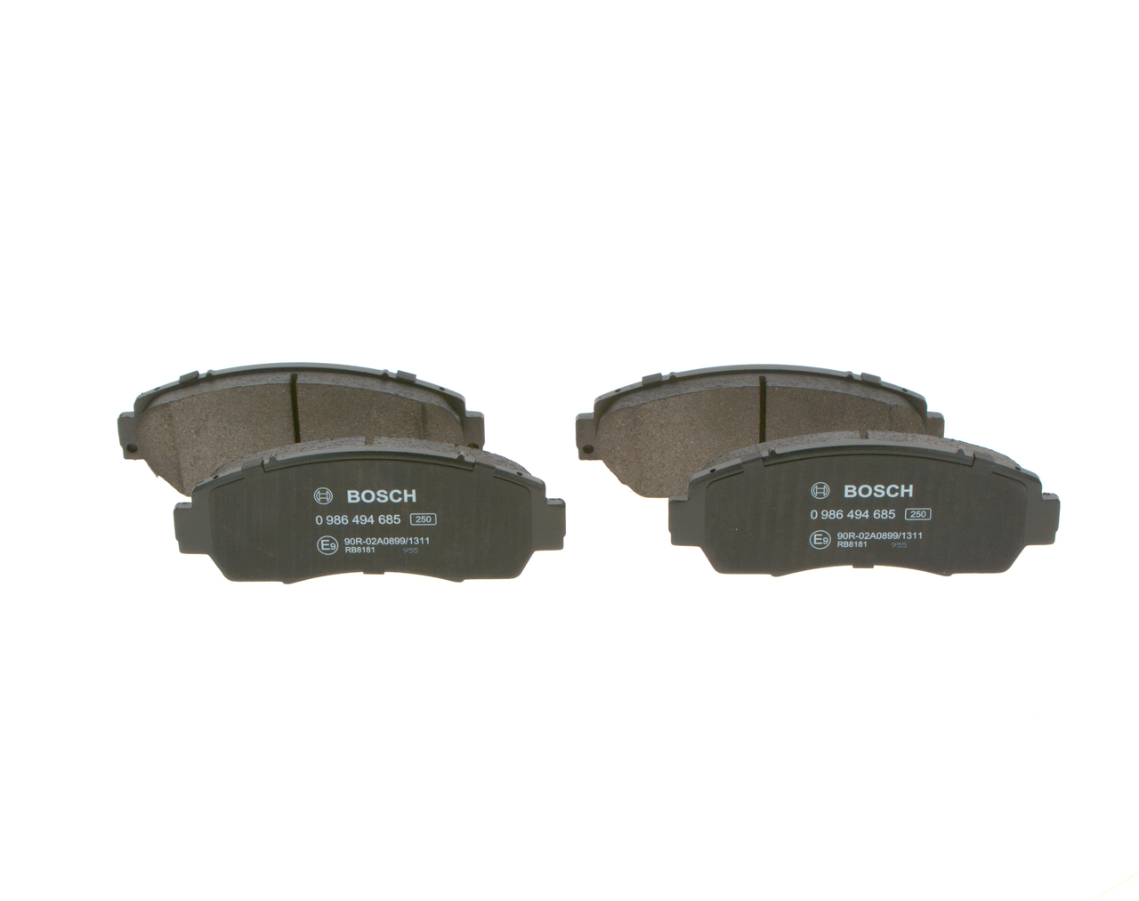 Brake Pad Set, disc brake - 0 986 494 685 BOSCH