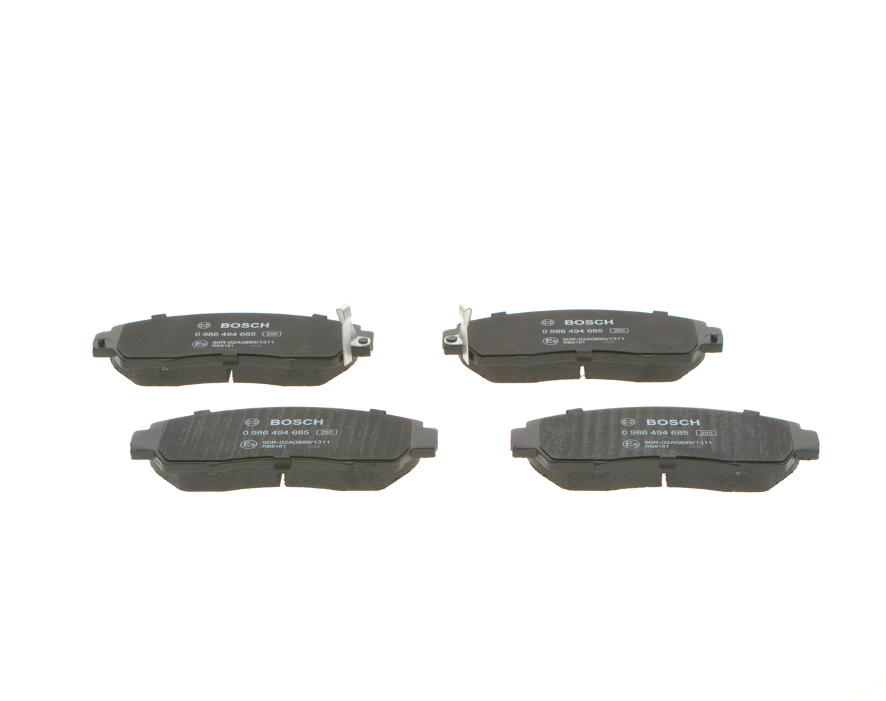 Brake Pad Set, disc brake - 0 986 494 685 BOSCH