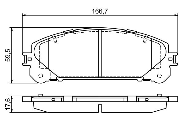 Brake Pad Set, disc brake - 0 986 494 686 BOSCH