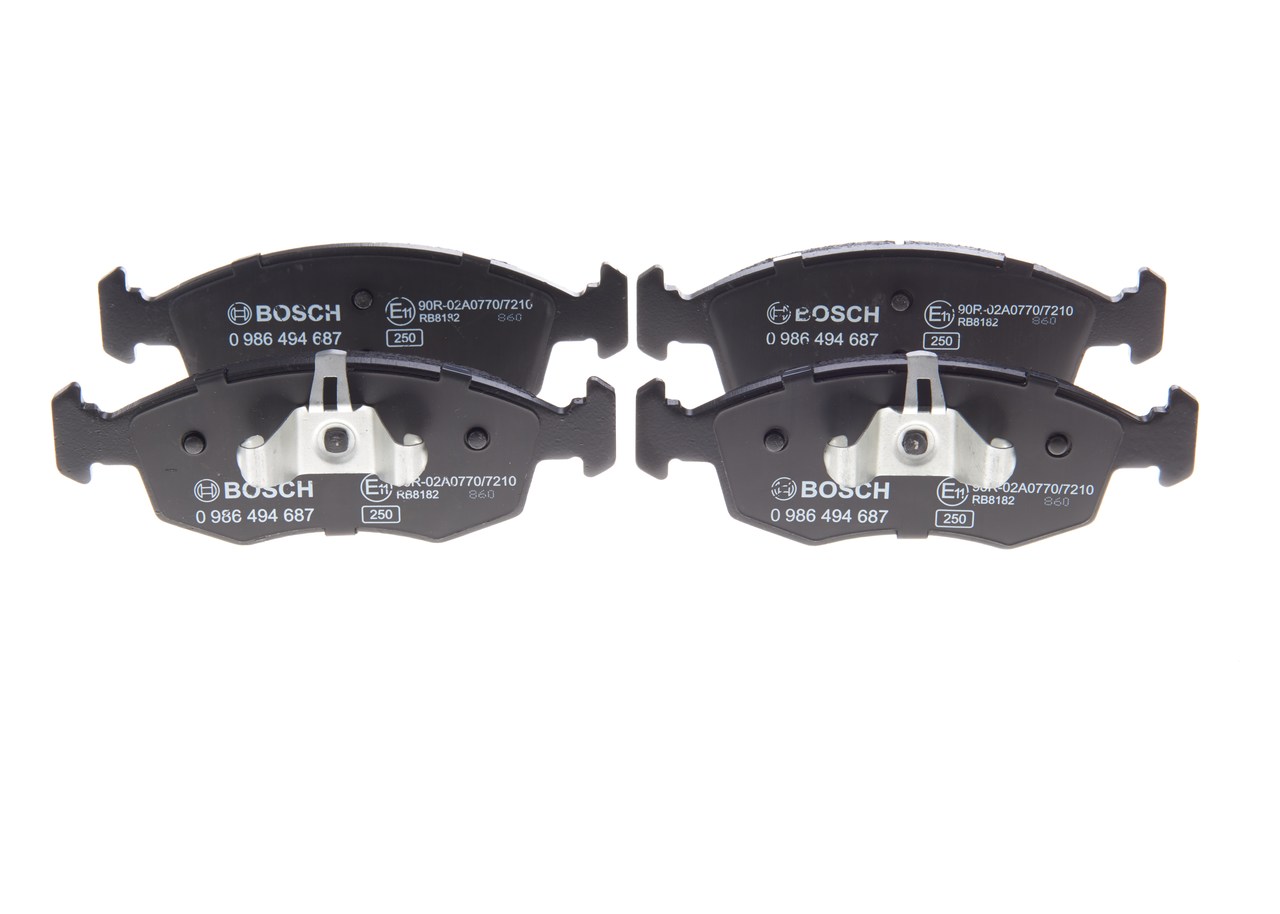Brake Pad Set, disc brake - 0 986 494 687 BOSCH