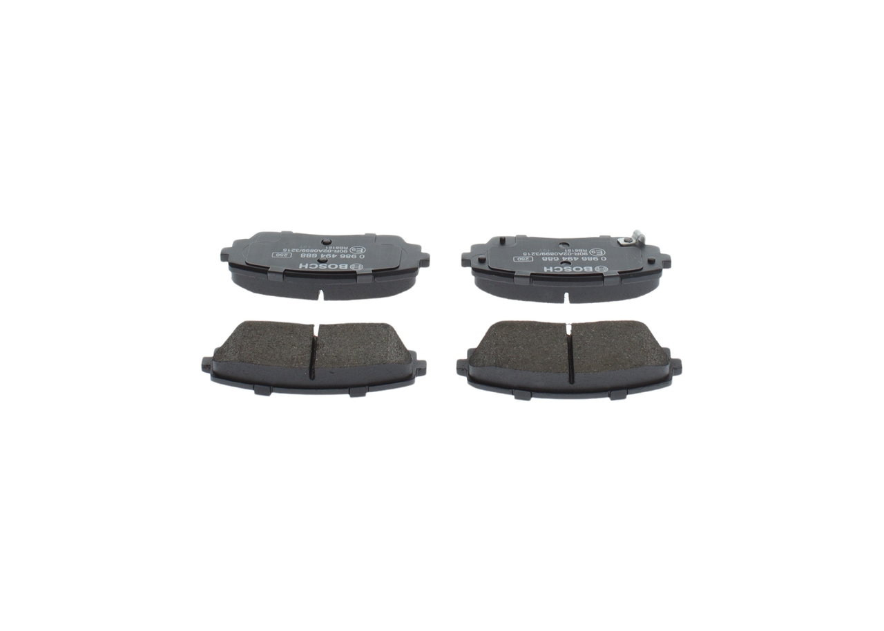Brake Pad Set, disc brake - 0 986 494 688 BOSCH